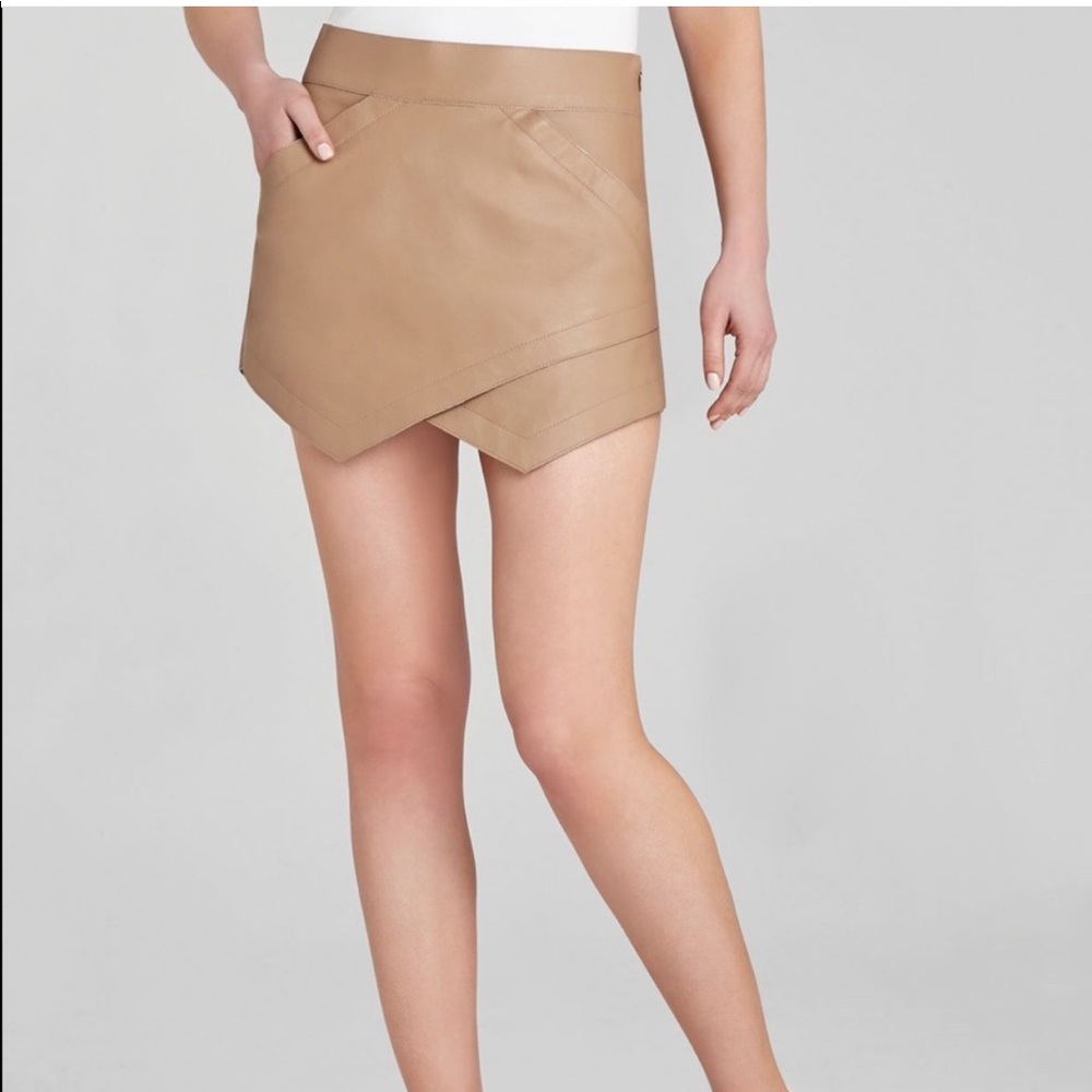 Faux leather BCBG Max Azria Owen Mini Skirt